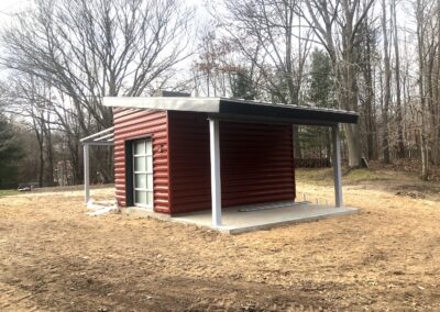 red custom shed